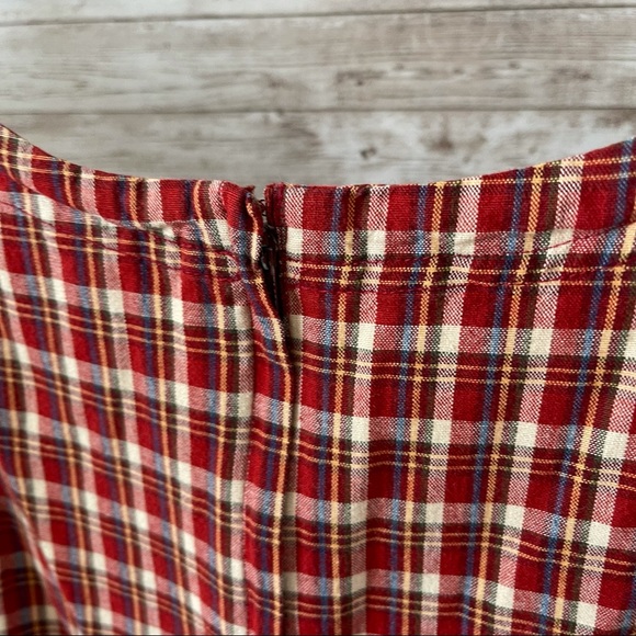 VINTAGE Abercrombie & Fitch Plaid Shift Dress - Picture 4 of 5